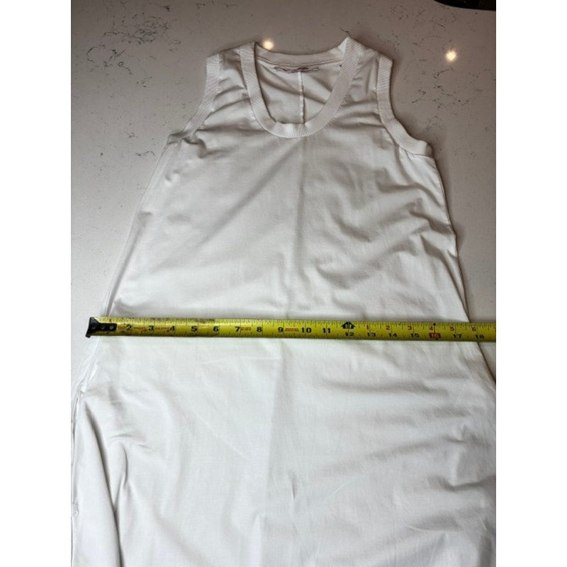 Organic John Patrick White Tank Maxi Dress Xs Slim Bodycon Stretch Minimalist — image 8 of 8